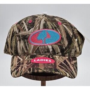 Mossy Oak Camouflage Baseball Hat Ladies Pink Blue New With Tags Adjustable